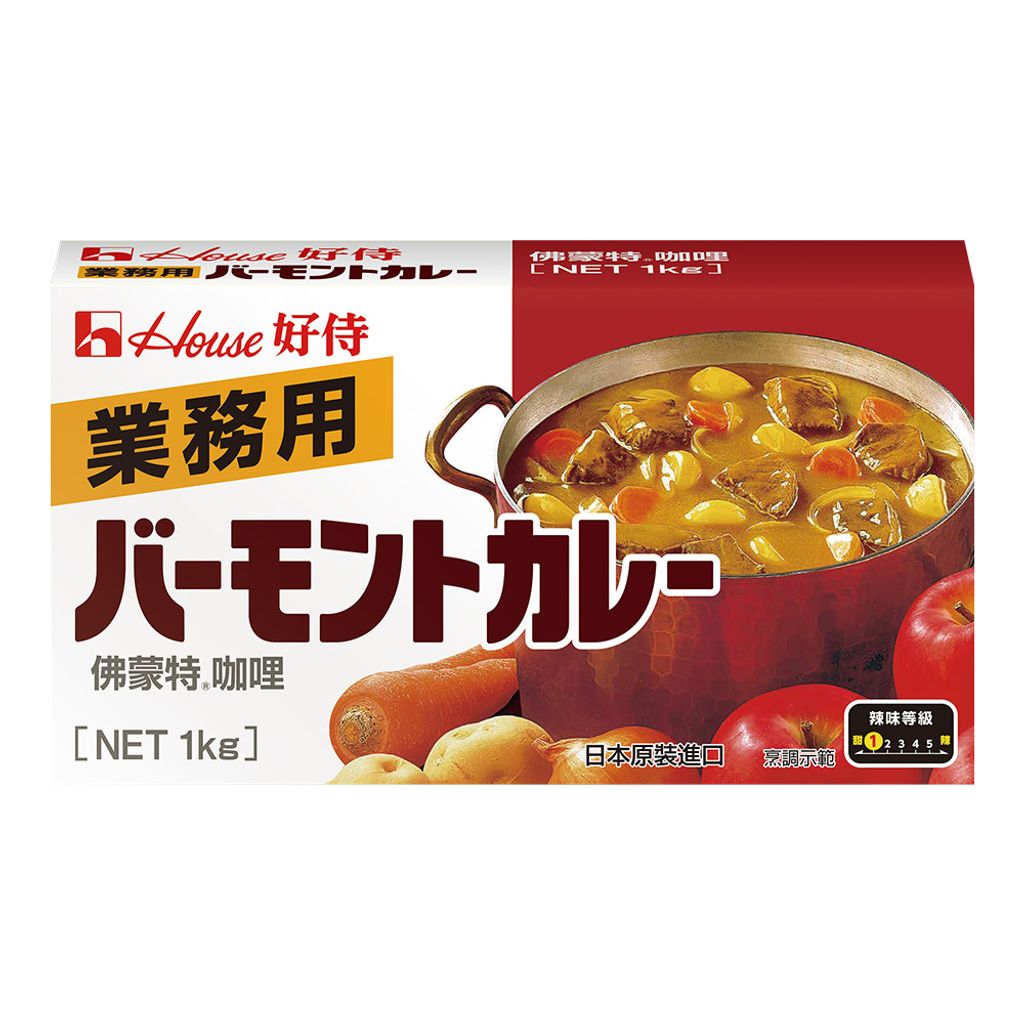 好侍 佛蒙特咖哩塊1kg