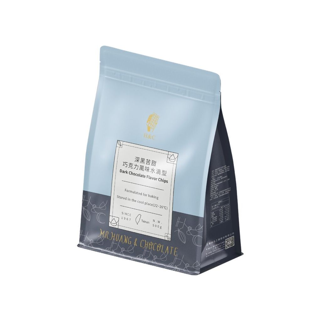 正慧 深黑苦甜巧克力風味水滴型 500g
