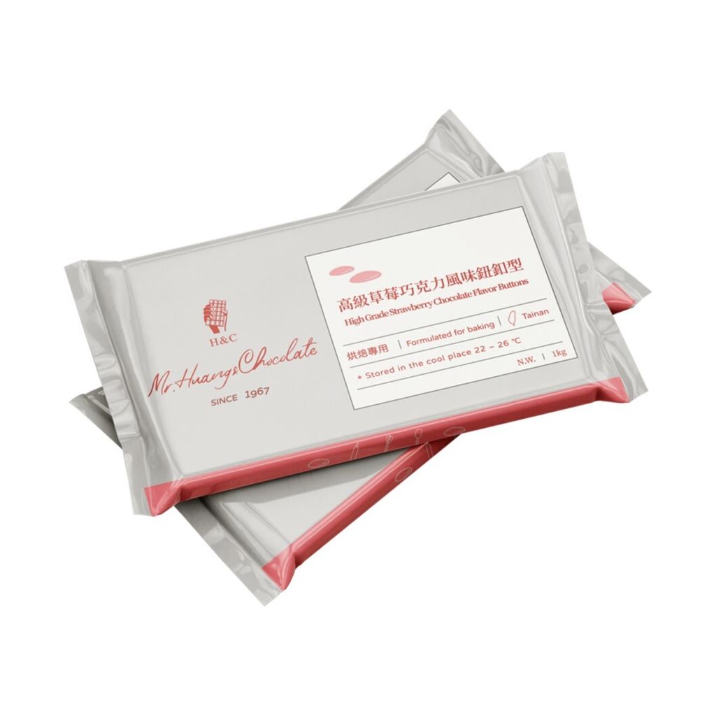 正慧 高級草莓巧克力風味鈕扣型 1kg