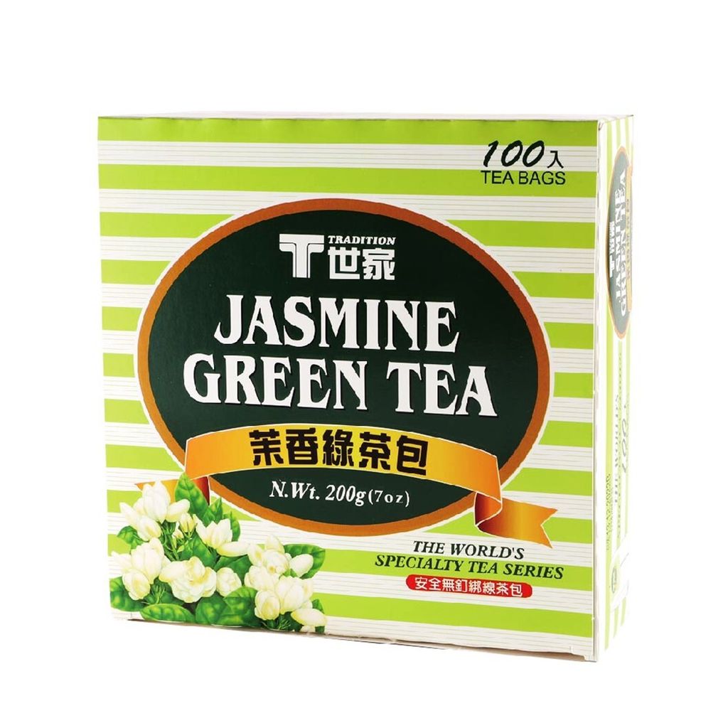 T世家  經典茉香綠茶包 100入盒