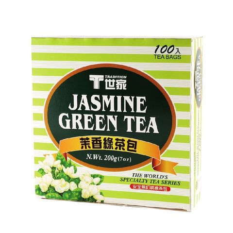 T世家  經典茉香綠茶包 100入盒