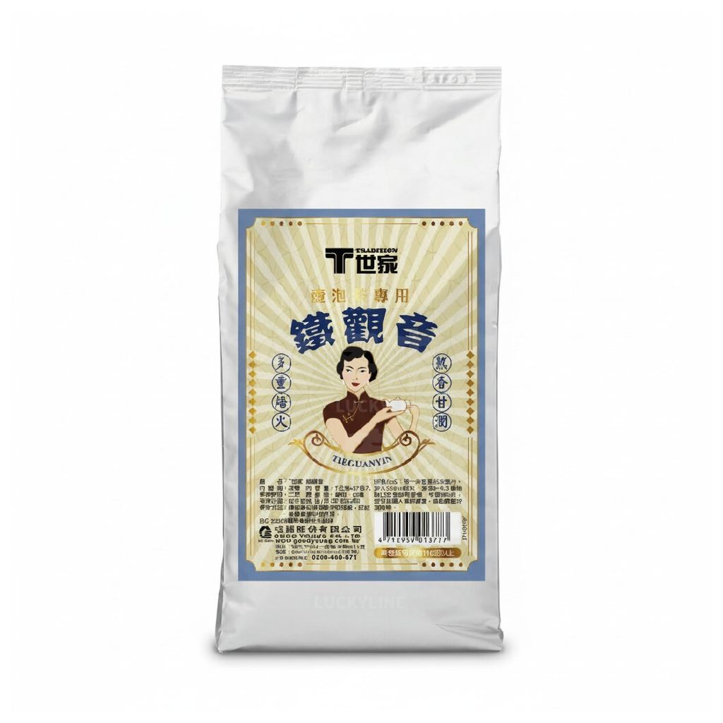 T世家 壺泡茶 鐵觀音 7gx37 logo