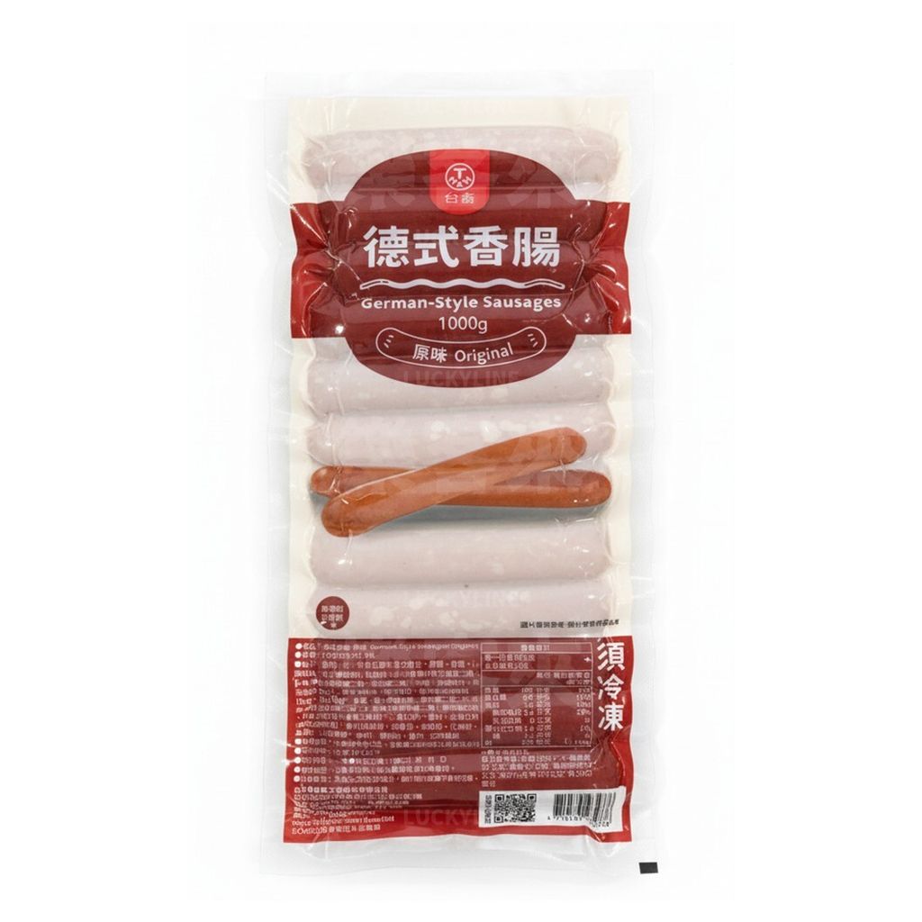 台畜 德式香腸 (原味) 1kg