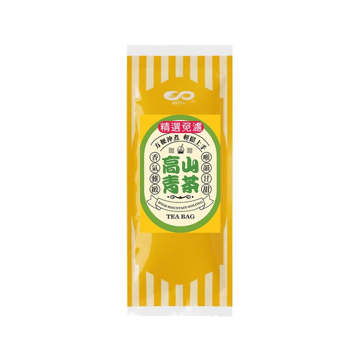 開富高山青茶茶包二入裝正面產品包裝展示圖