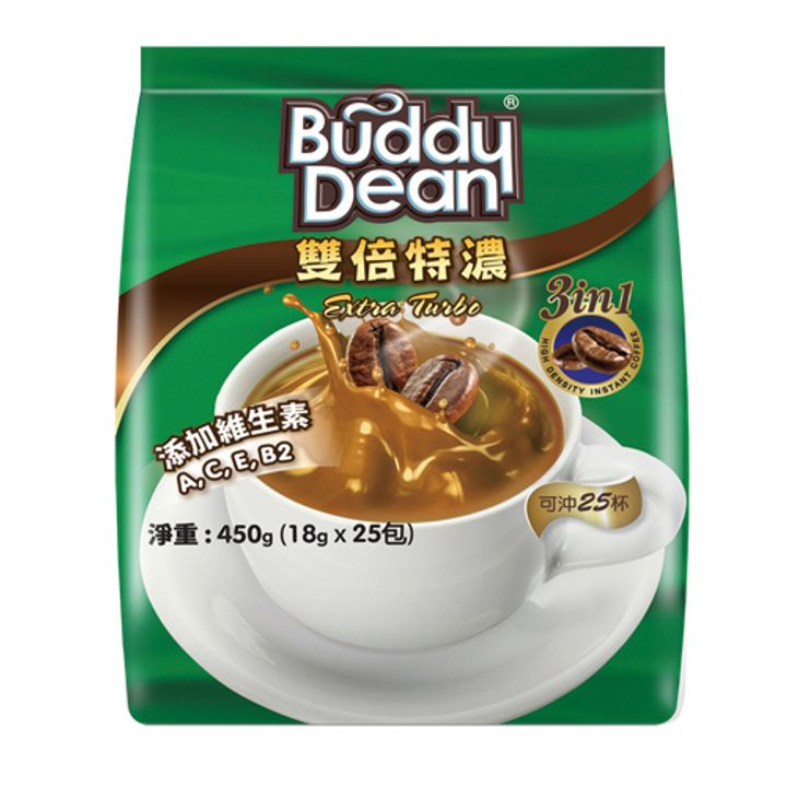 巴迪 三合一咖啡-雙倍特濃 18gx25入