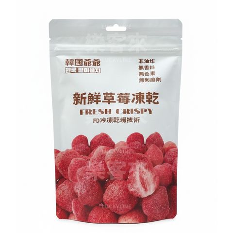 韓國爺爺 草莓凍乾 100g 正面