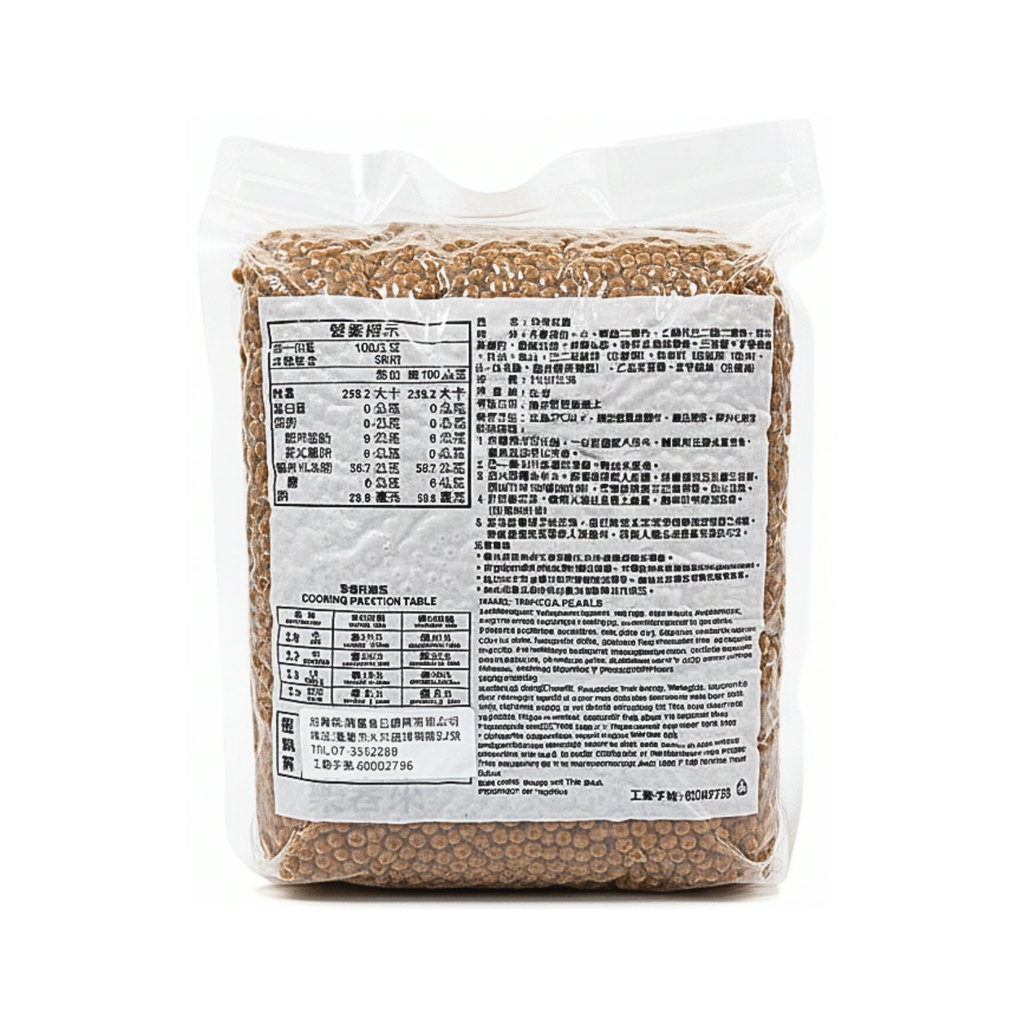 開富 4mm 迷你黑珍珠粉圓 3kg 真空包裝正面展示圖