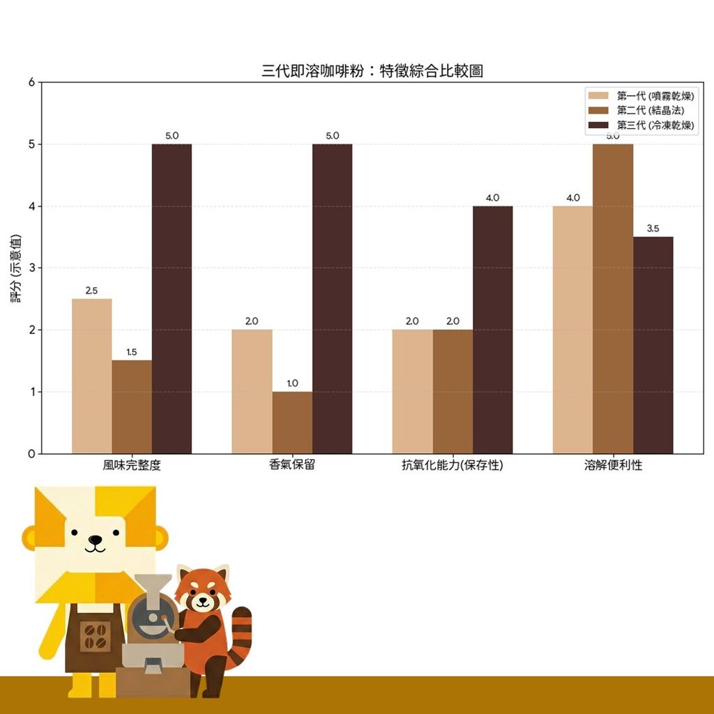 三代咖啡比較表1