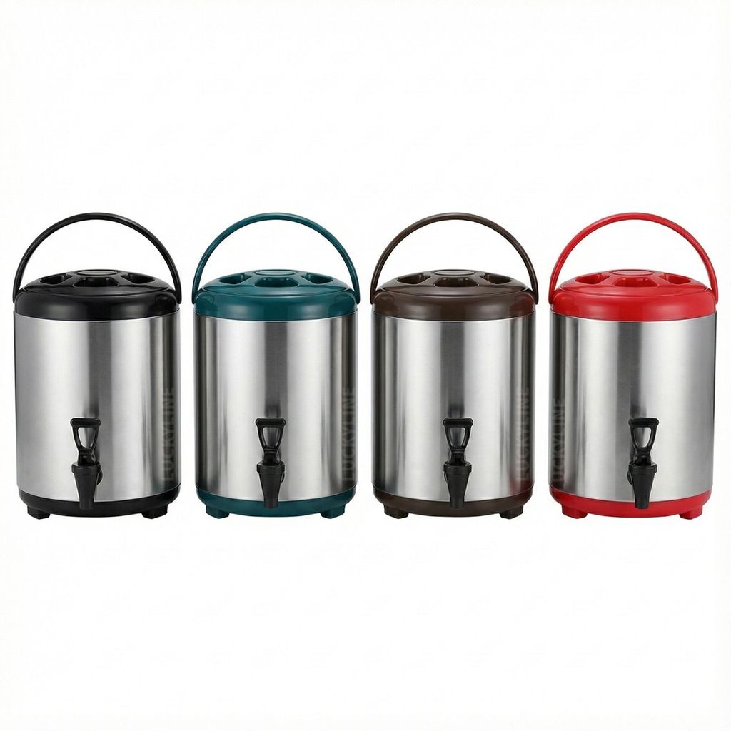 牛88 日式保溫茶桶 8L.10L (紅.綠.黑.咖)