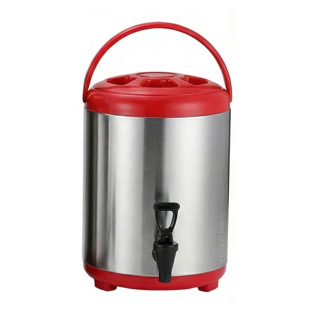 牛88 日式保溫茶桶 8L.10L (紅)