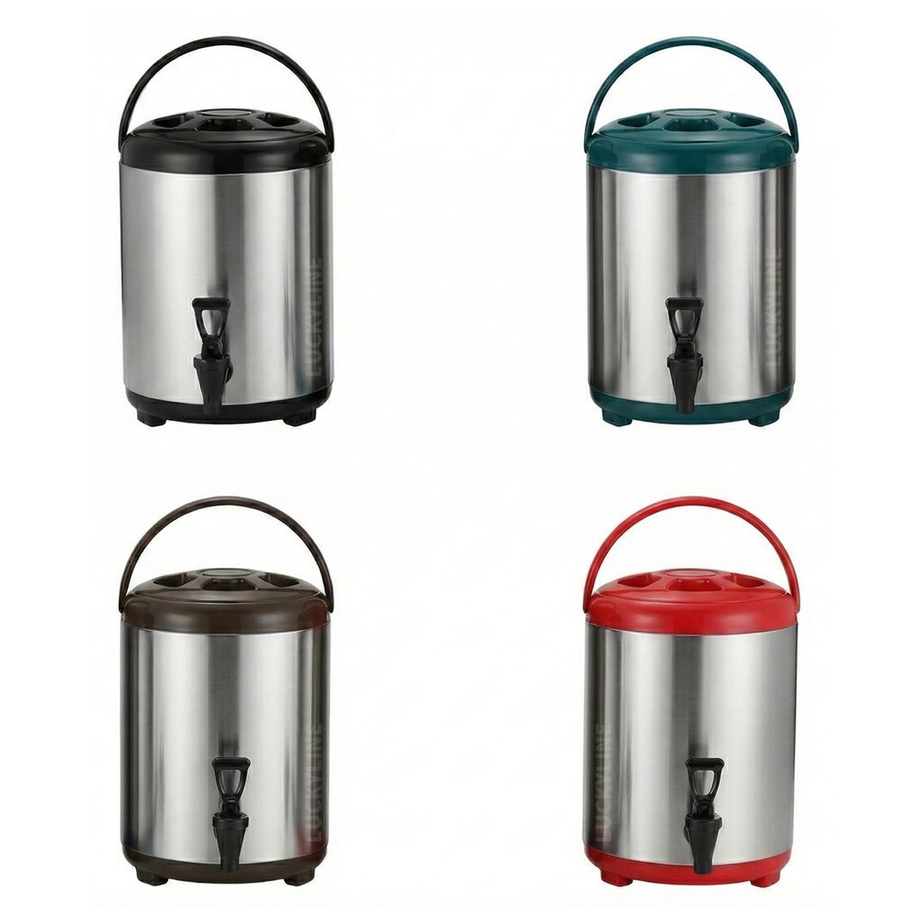 牛88 日式保溫茶桶 8L.10L (紅.綠.黑.咖)4