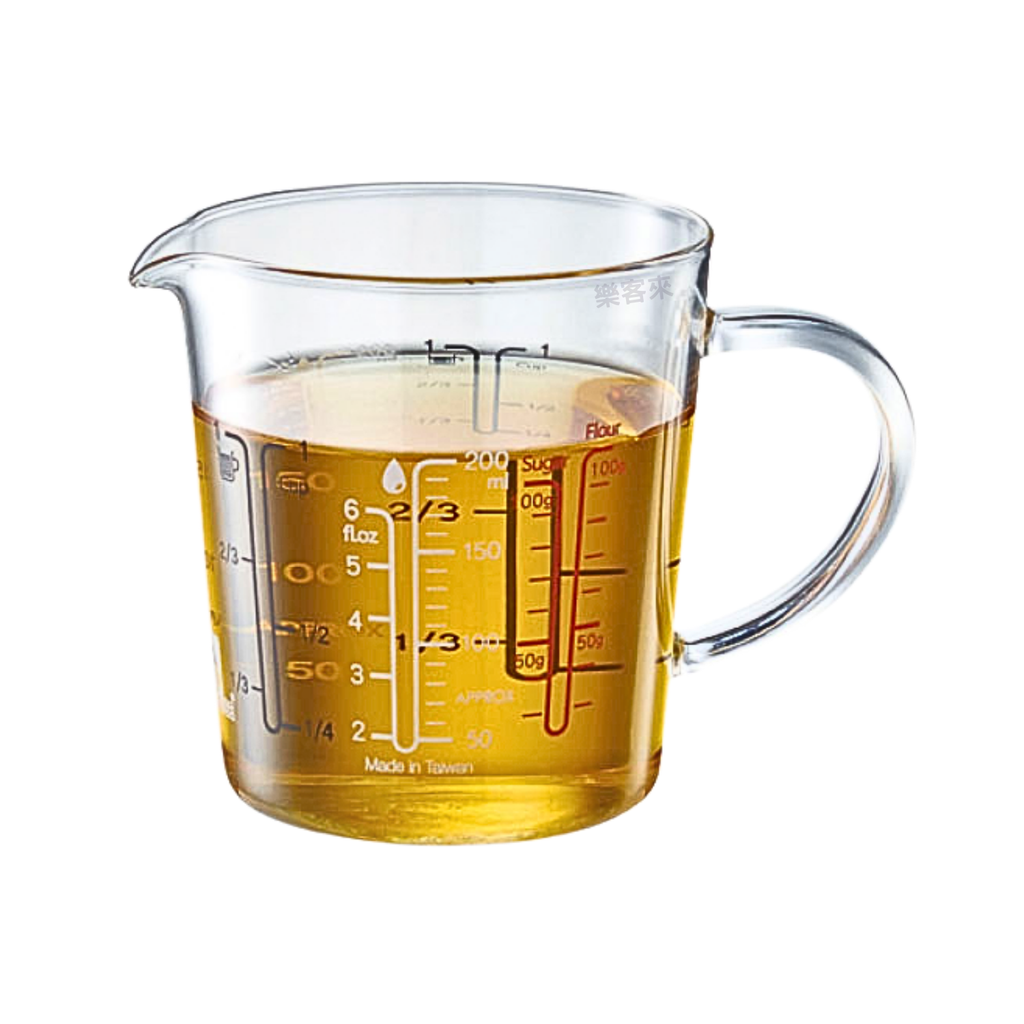 L0457_寶馬牌 玻璃刻度料理杯200c.c.