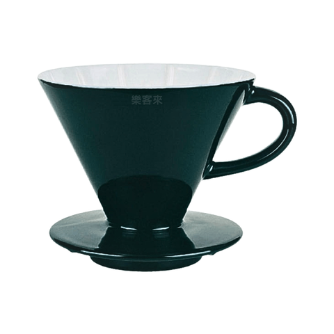 L0474_寶馬牌 錐形咖啡濾杯 1-4杯-黑