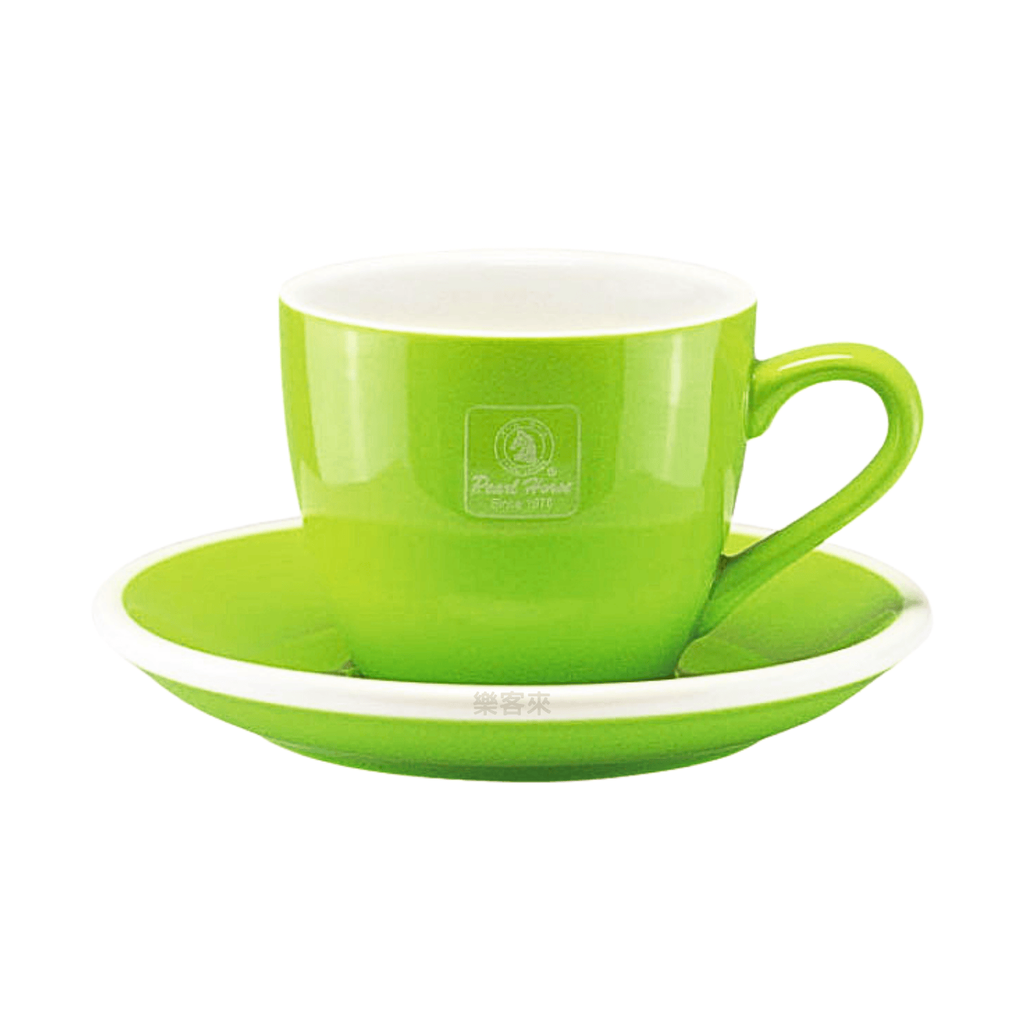 L0482_寶馬牌 咖啡杯盤組100c.c.-綠色