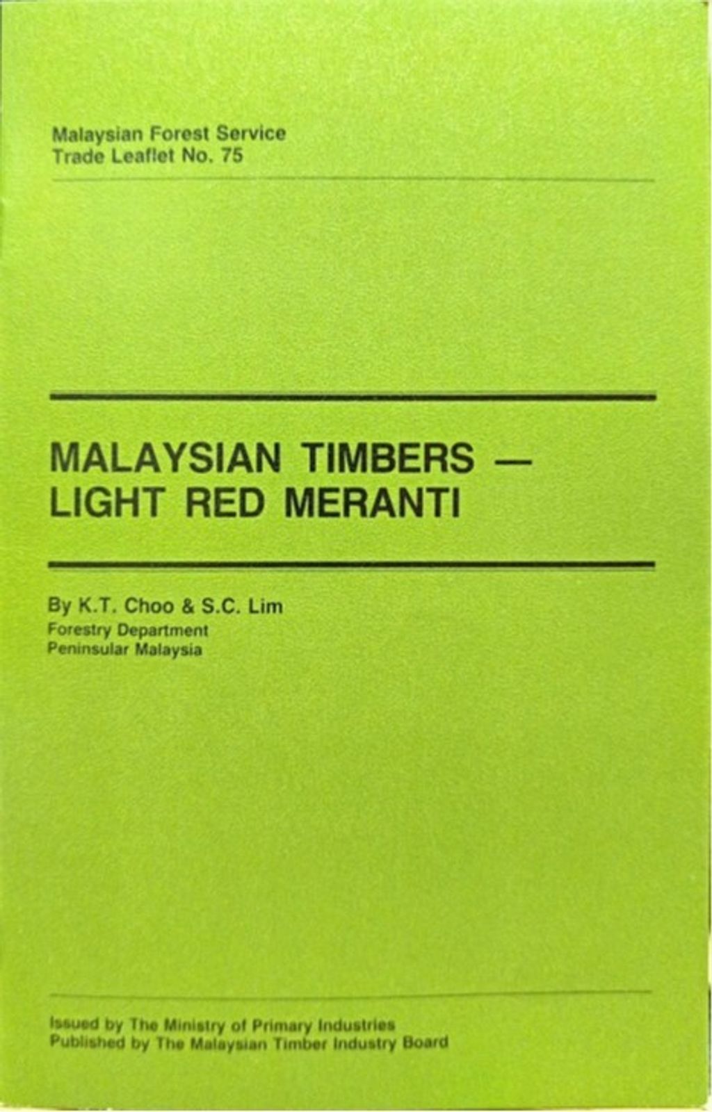 TTL 75 - Malaysian Timbers - Light Red Meranti 