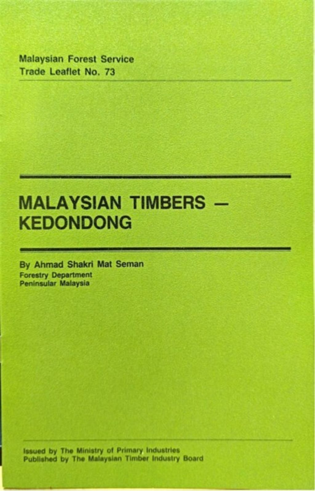 TTL 73 - Malaysian Timbers - Kedondong 