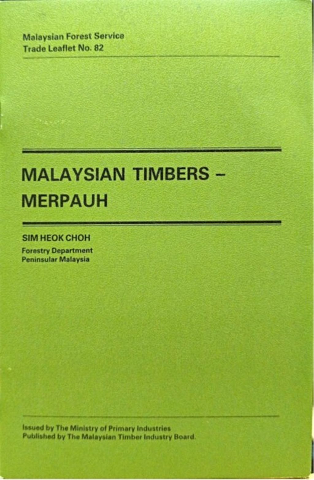 TTL 82 - Malaysian Timbers - Merpauh 