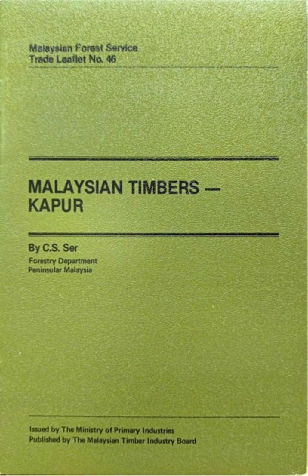 TTL 46 - Malaysian Timbers - Kapur 