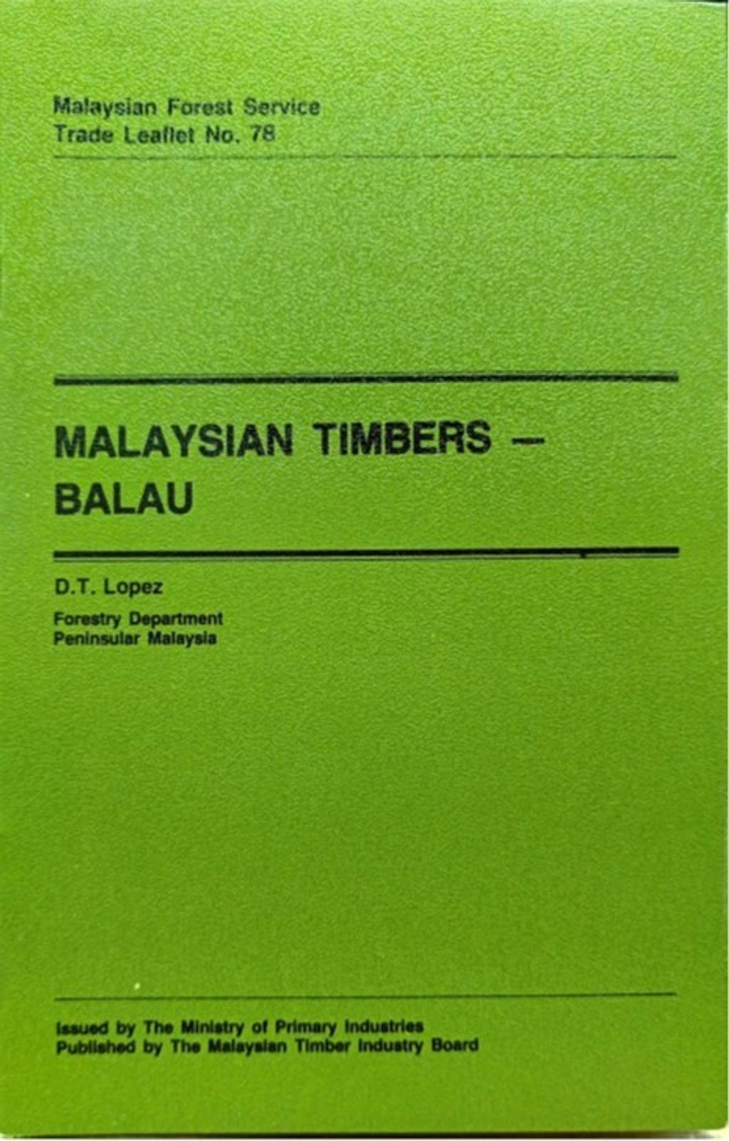 TTL 78 - Malaysian Timbers - Balau 
