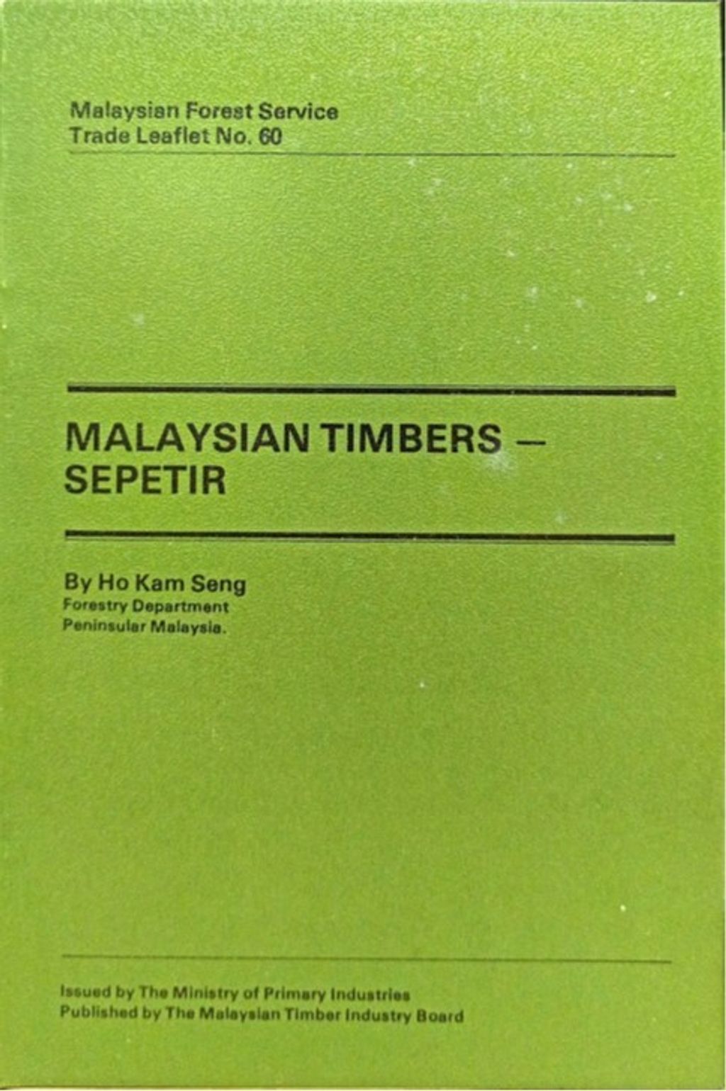 TTL 60 - Malaysian Timbers - Sepetir 