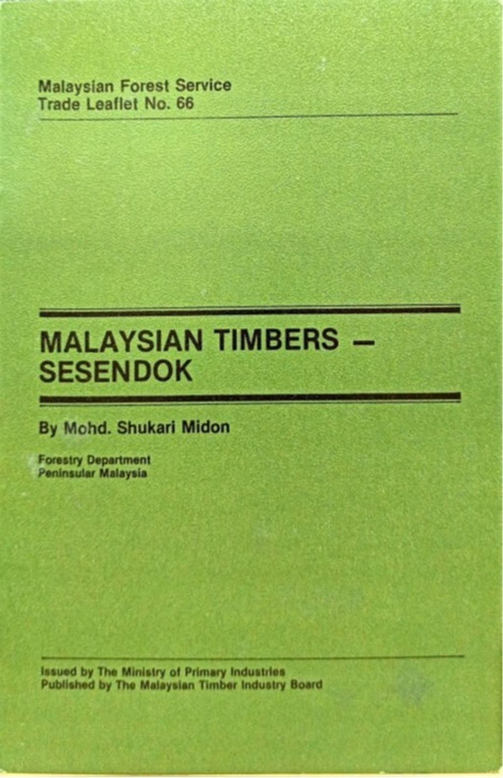 TTL 66 - Malaysian Timbers - Sesendok 