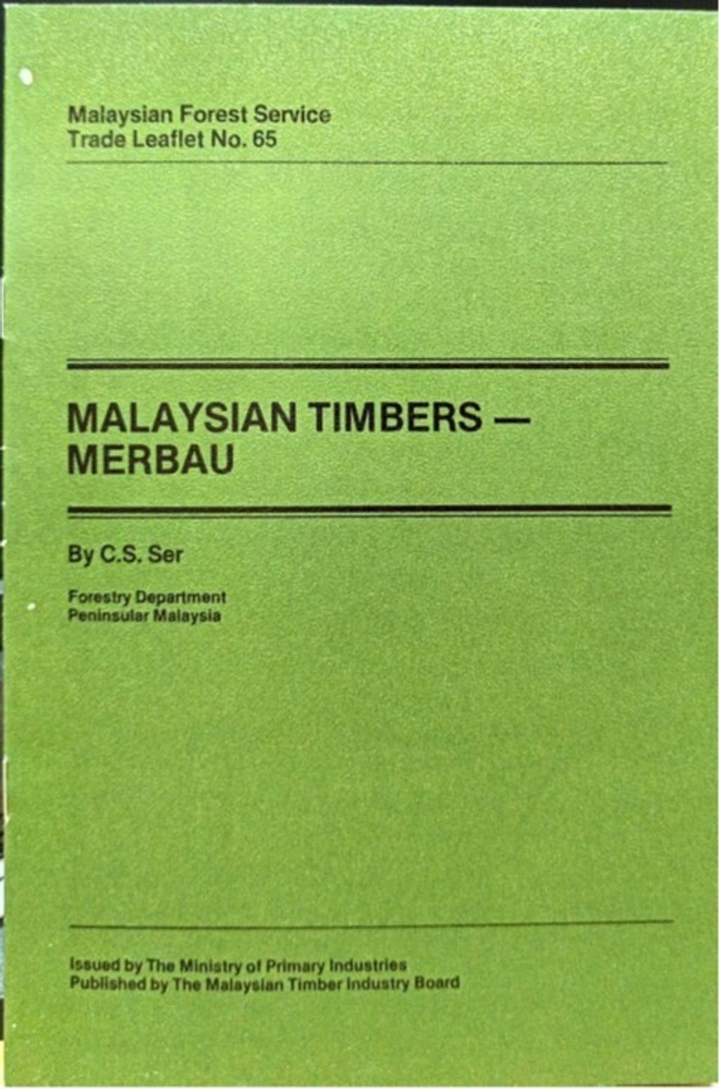 TTL 65 - Malaysian Timbers - Merbau 