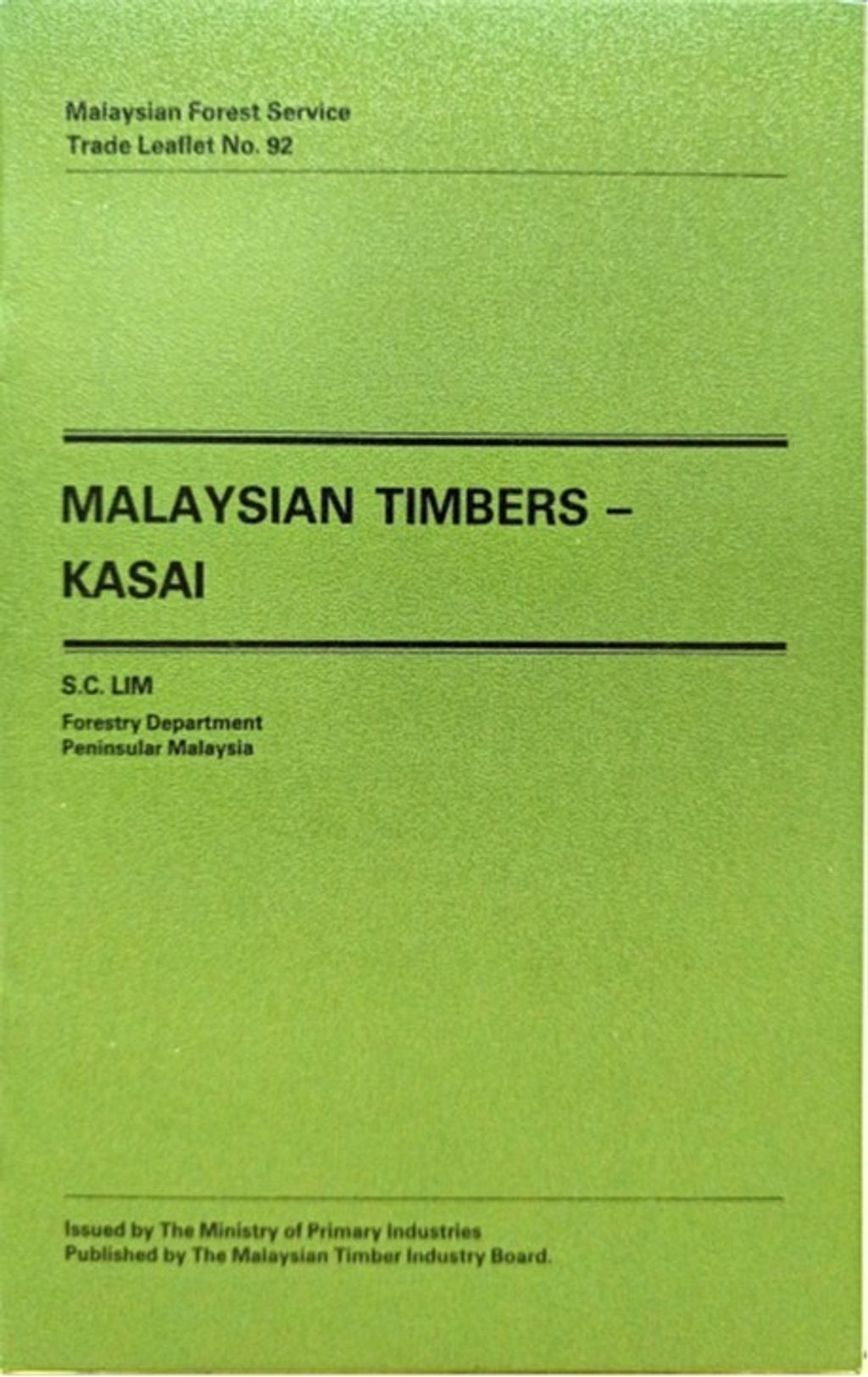 TTL 92 - Malaysian Timbers - Kasai 