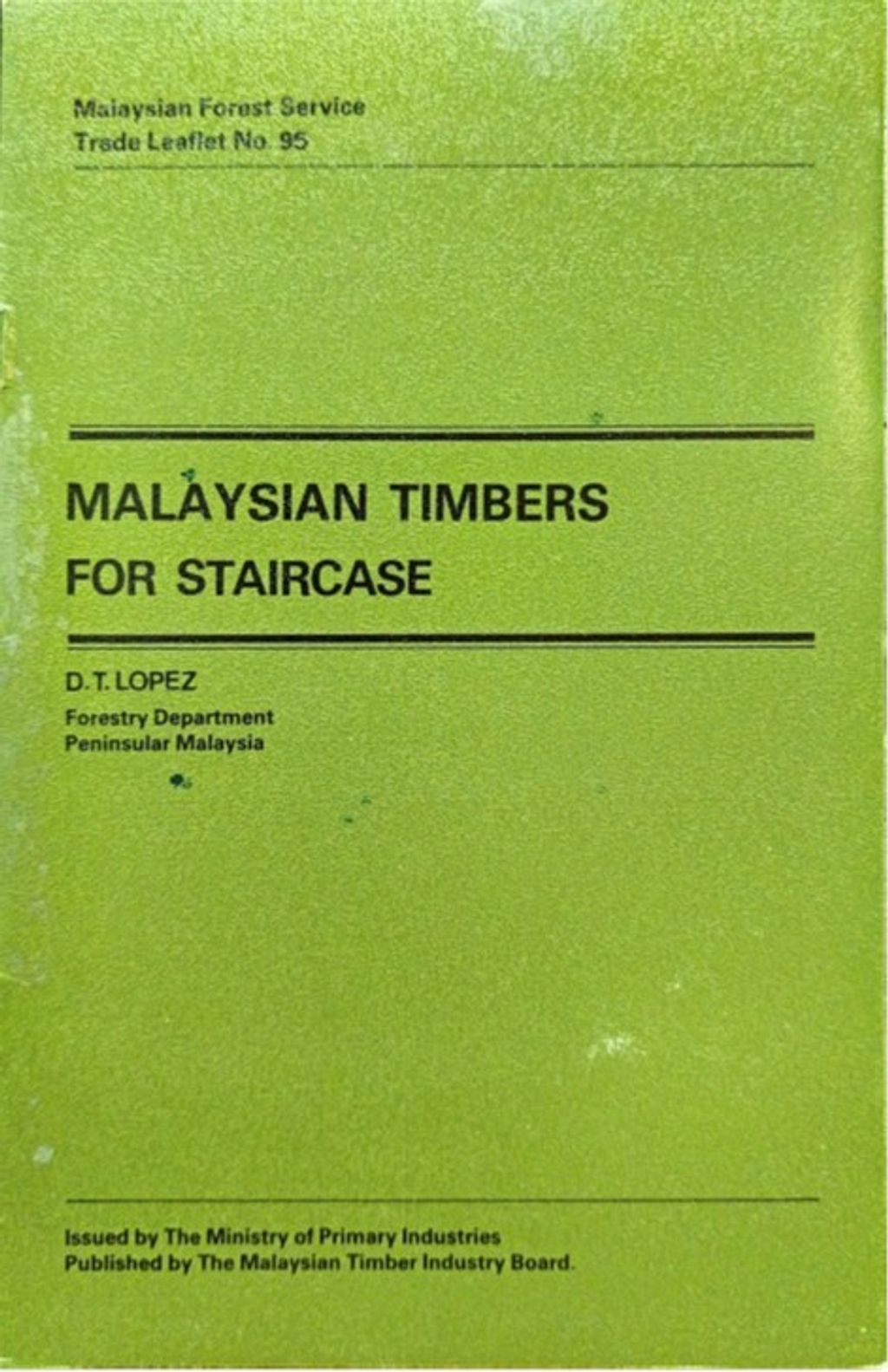 TTL 95 - Malaysian Timbers for Staircase 