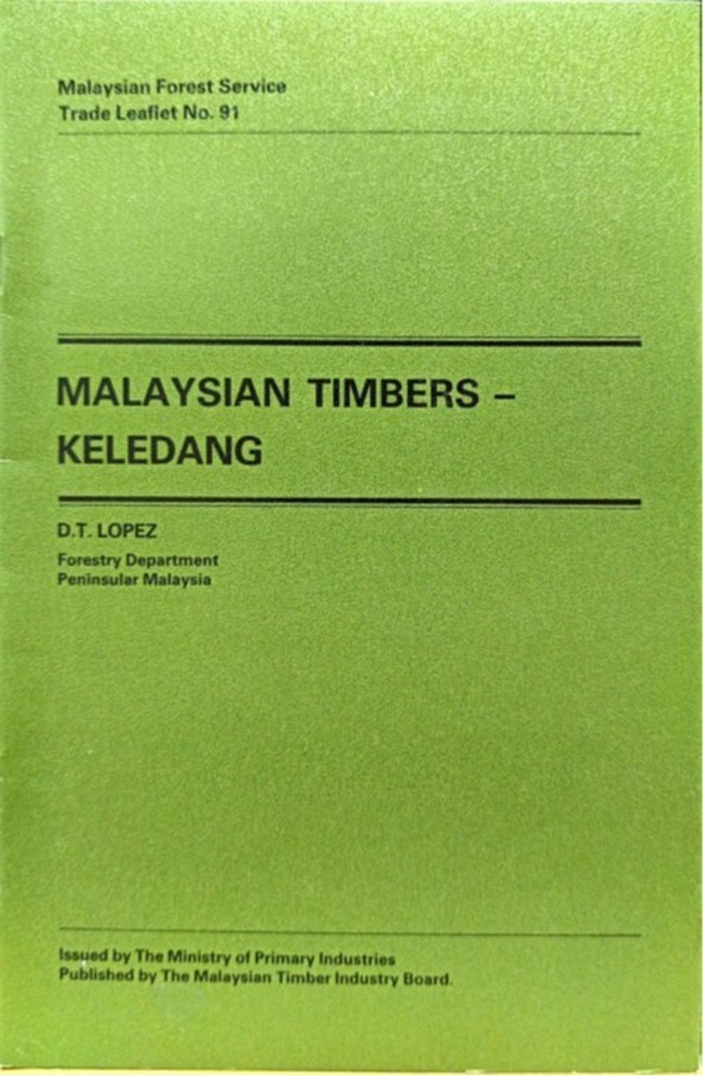 TTL 91 - Malaysian Timbers - Keledang 