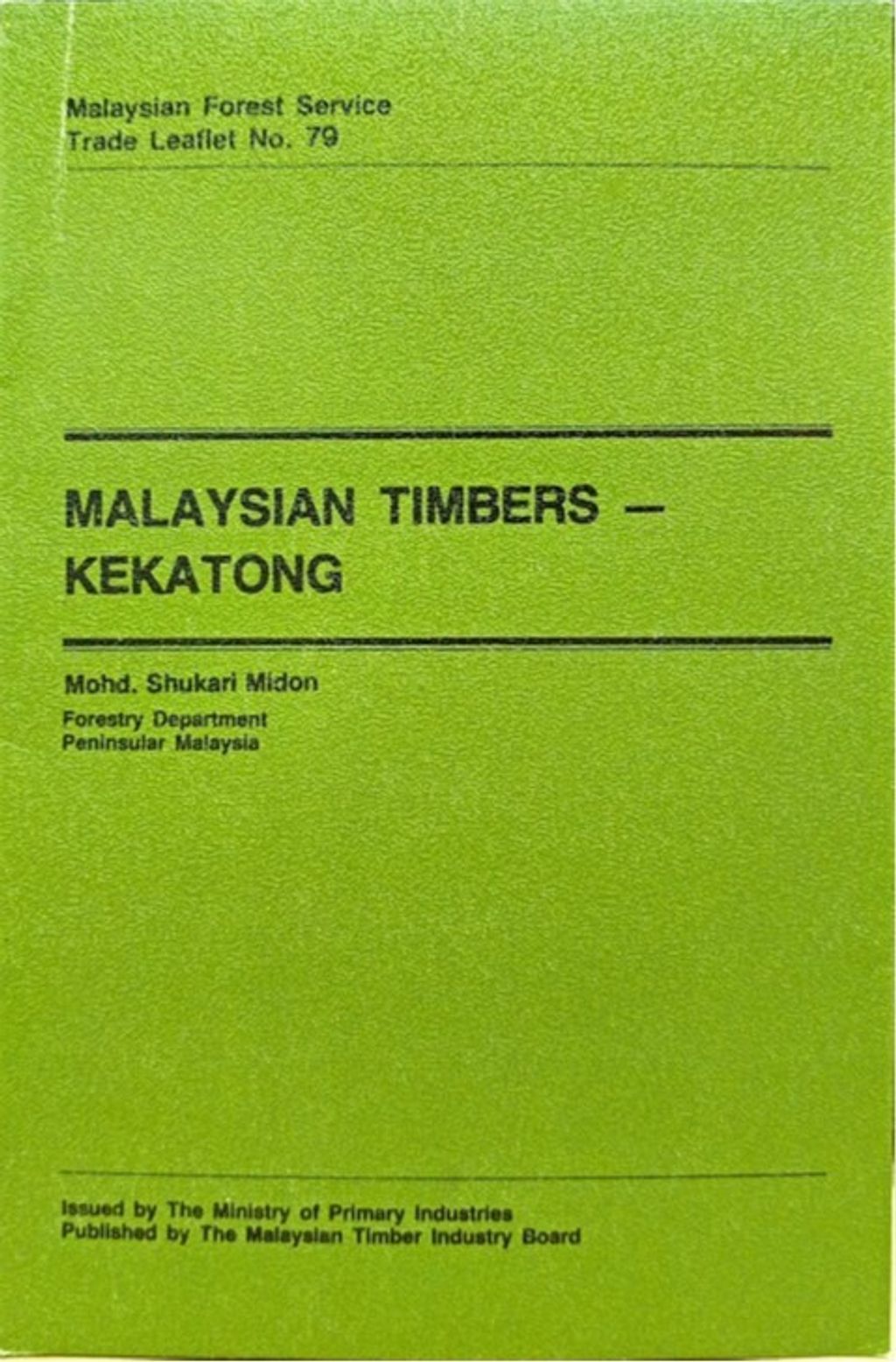 TTL 79 - Malaysian Timbers - Kekatong 