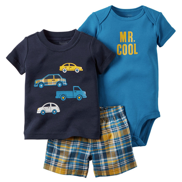 Carter's Mr. Cool Car Romper Matching Set