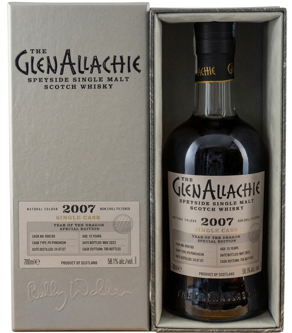 Glenallachie 2007 PX Puncheon Cask 15 years Dragon Edition