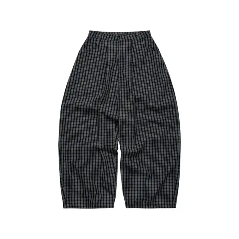 Gingham Wide Pants GNG1