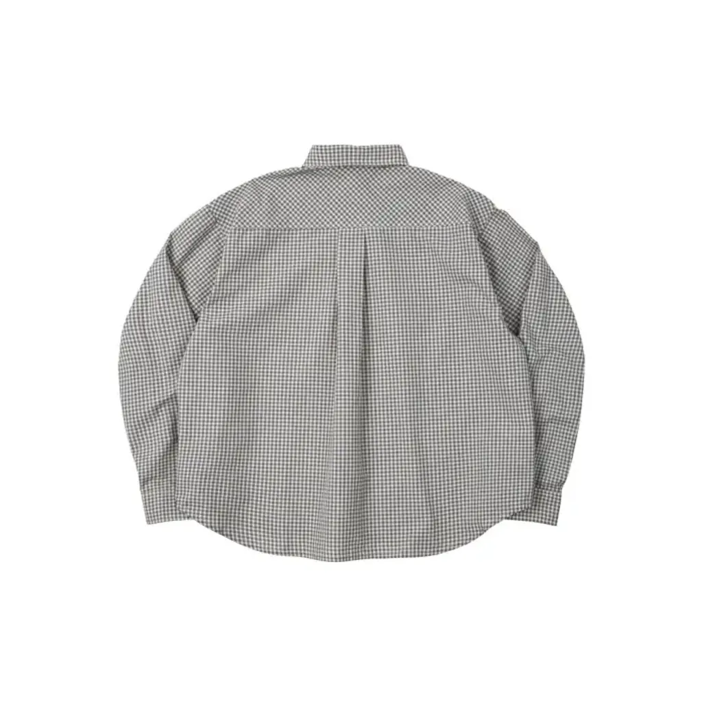 Gingham Oversize Shirt Dusty2