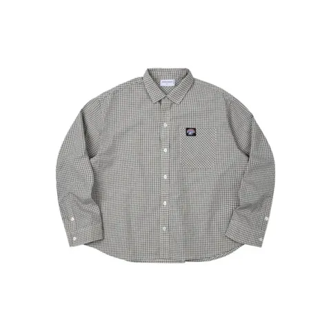 Gingham Oversize Shirt Dusty1