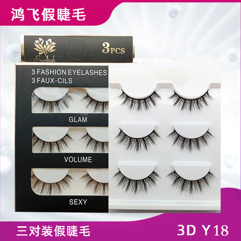3D 3 pairs Eyelash Y01