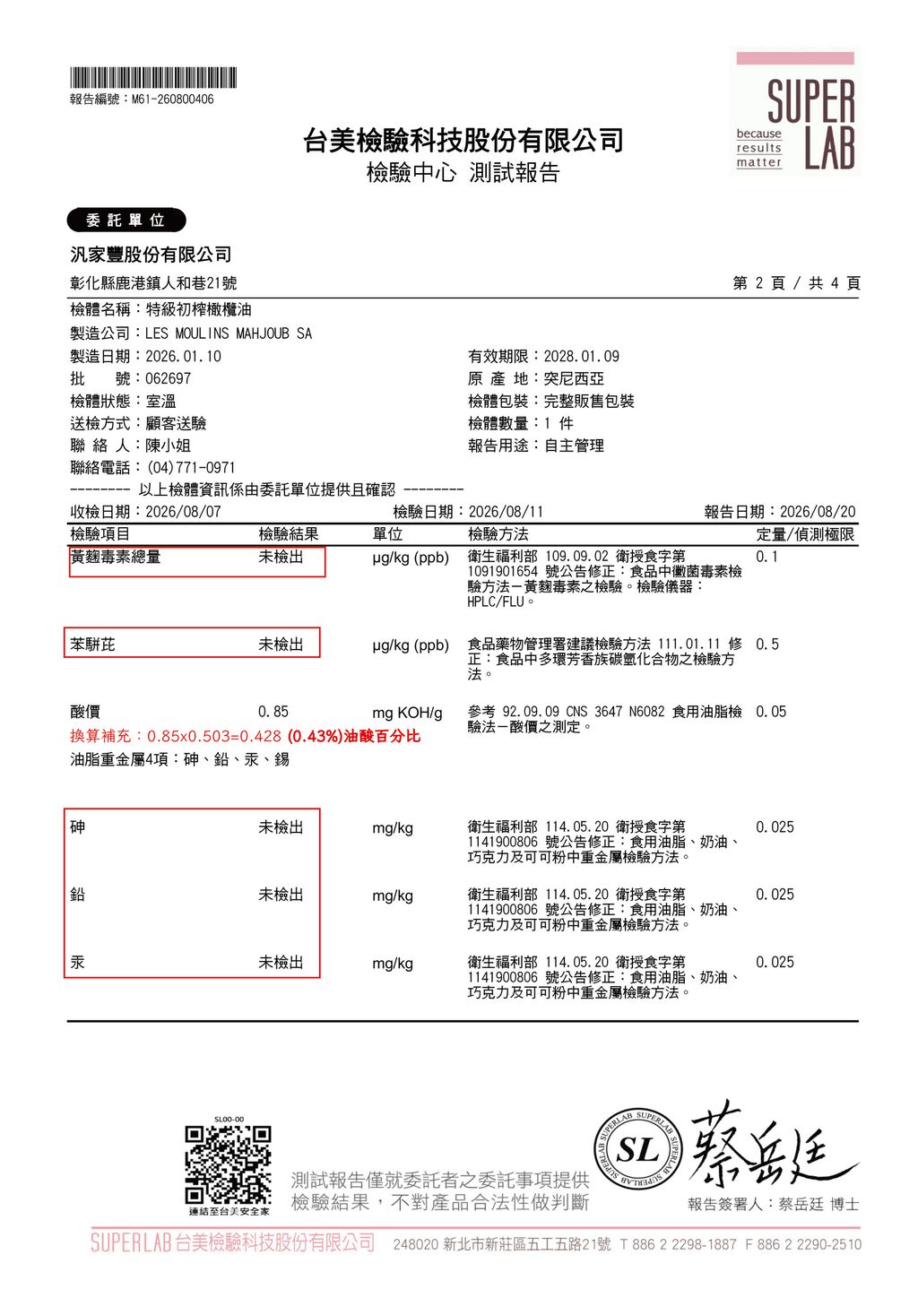 馬朱布橄欖油苯駢芘檢驗-01