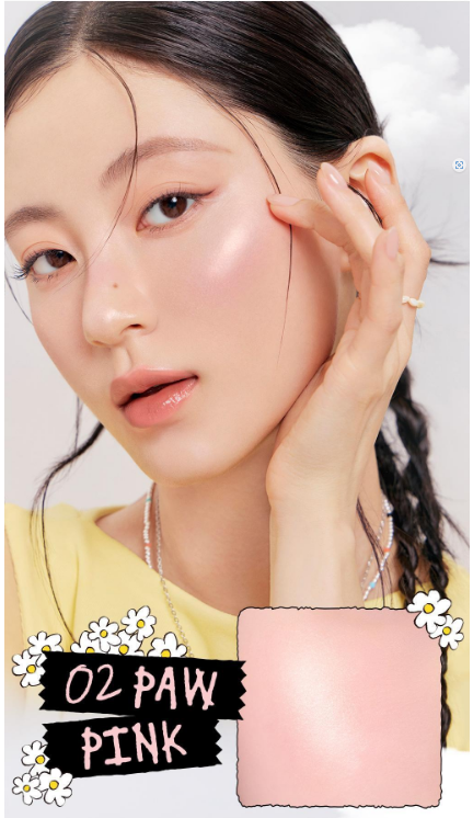 highlighter paw pink