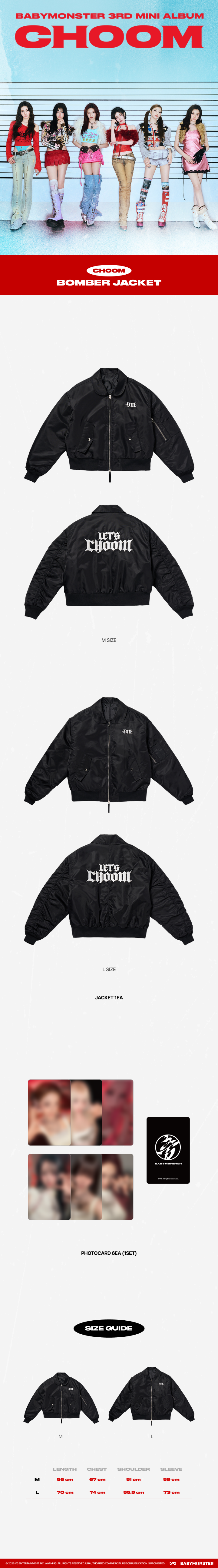 [CHOOM] BABYMONSTER BOMBER JACKET