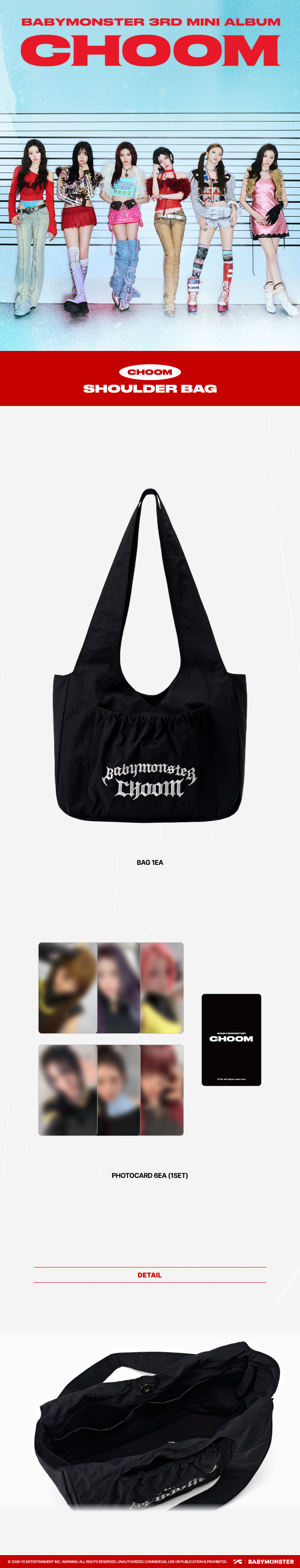 [CHOOM] BABYMONSTER SHOULDER BAG