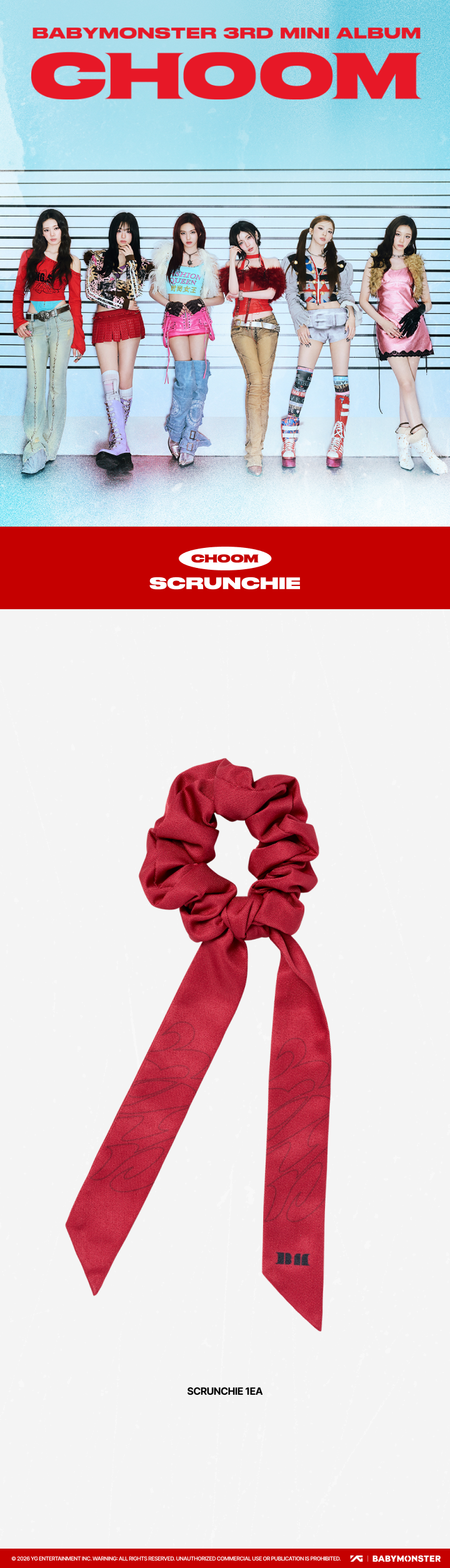 [CHOOM] BABYMONSTER SCRUNCHIE