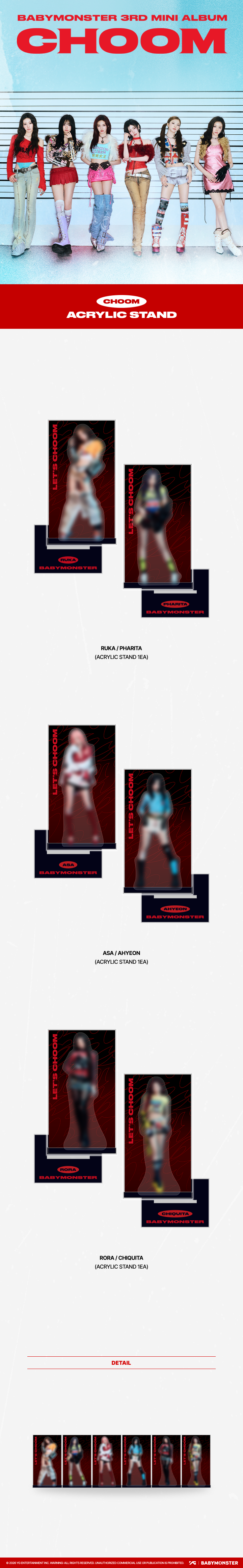 [CHOOM] BABYMONSTER ACRYLIC STAND