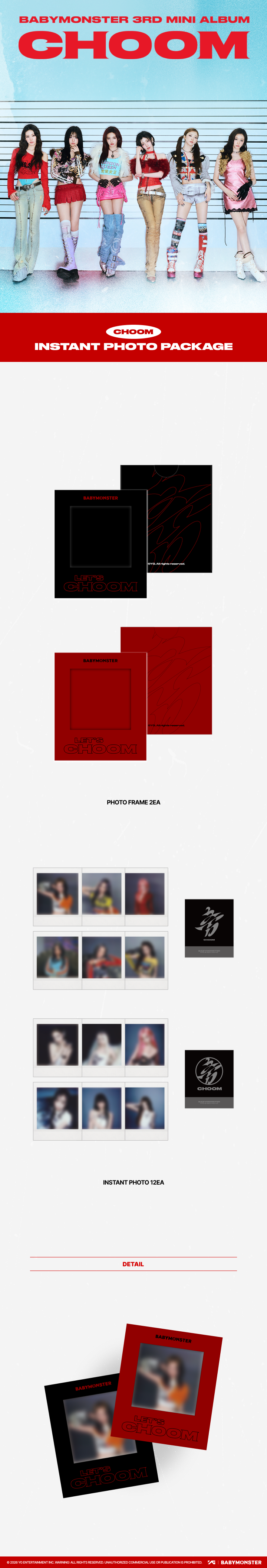 [CHOOM] BABYMONSTER INSTANT PHOTO PACKAGE