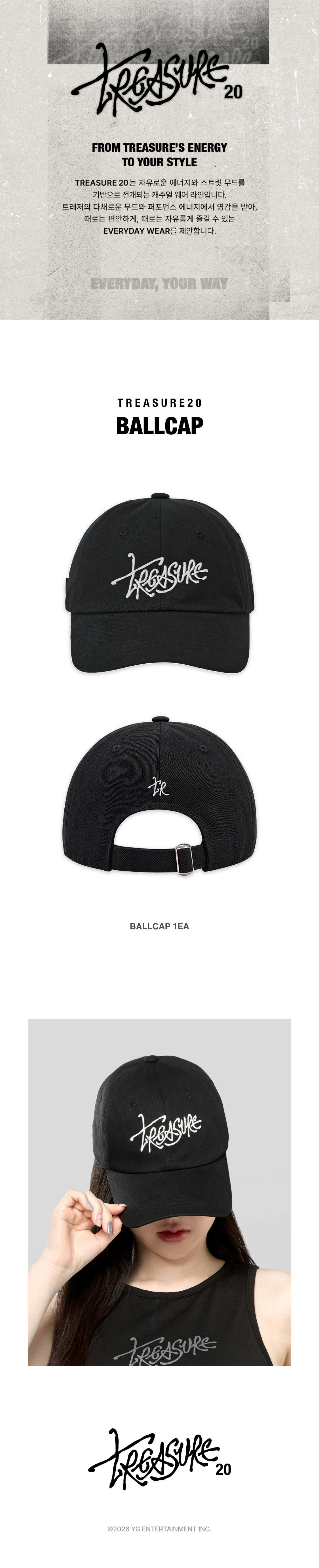 [TREASURE20] TREASURE BALLCAP