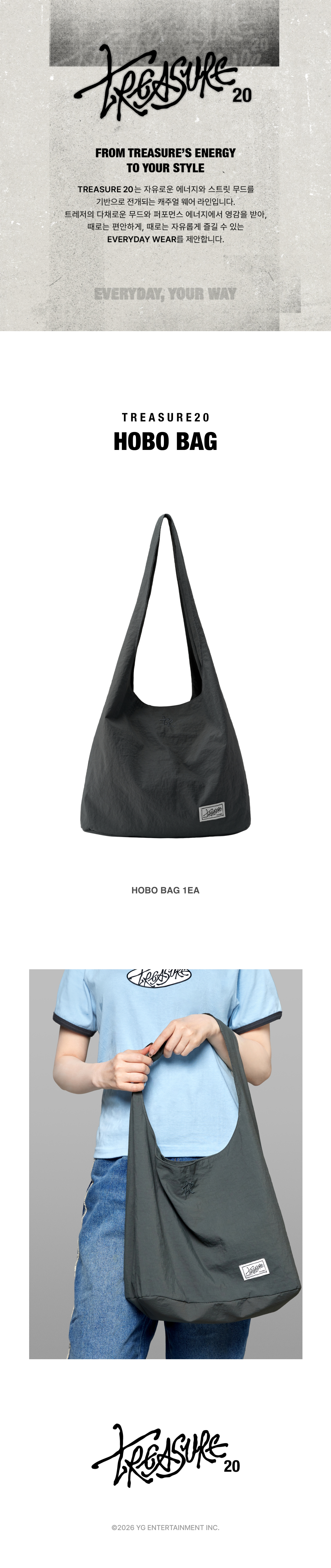 [TREASURE20] TREASURE HOBO BAG