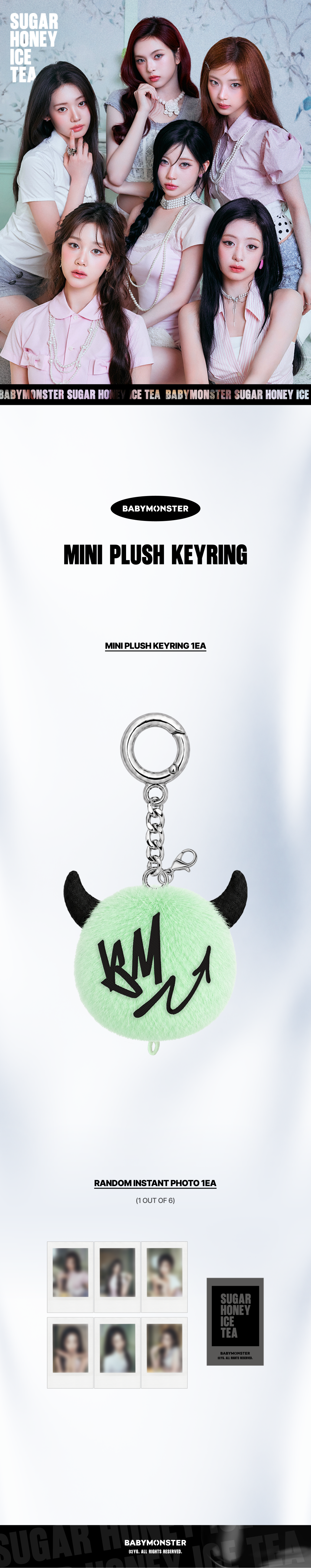[S.H.I.T] BABYMONSTER MINI PLUSH KEYRING