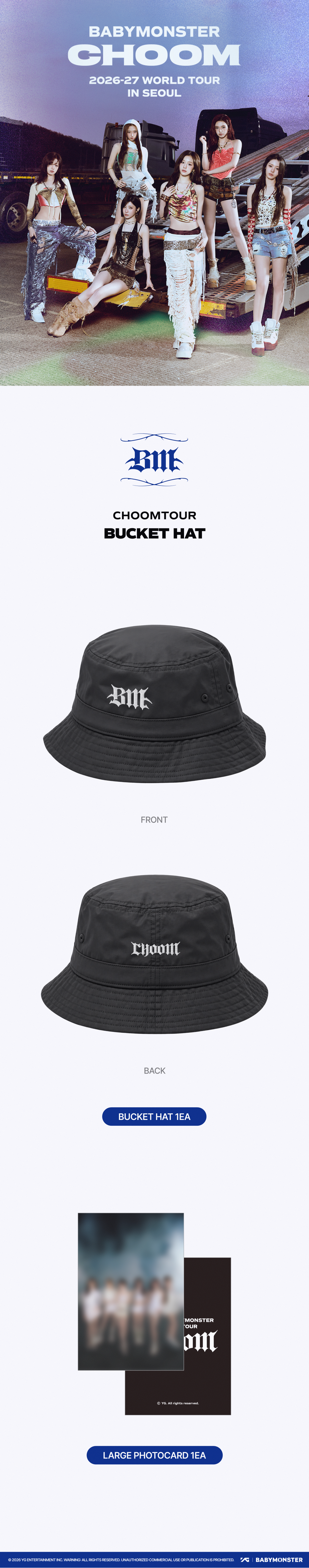 [CHOOMTOUR] BABYMONSTER BUCKET HAT