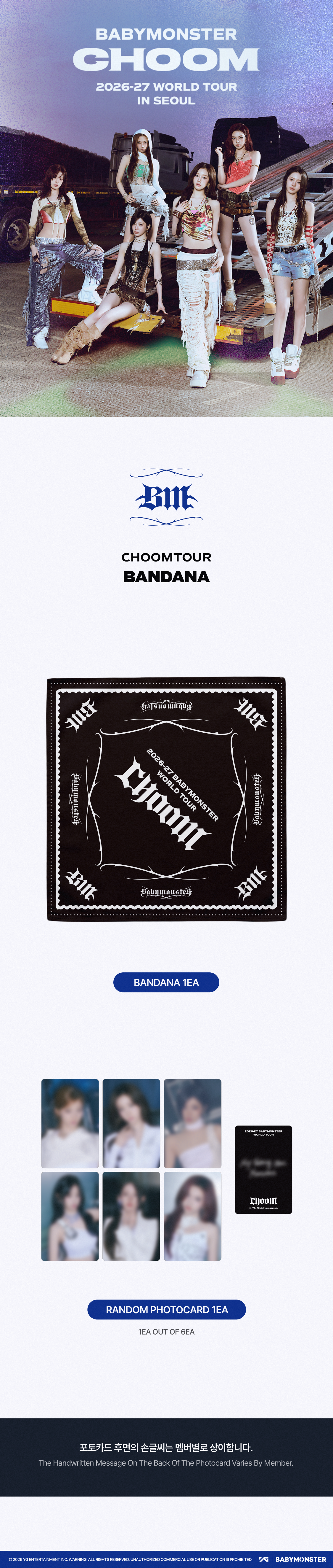 [CHOOMTOUR] BABYMONSTER BANDANA