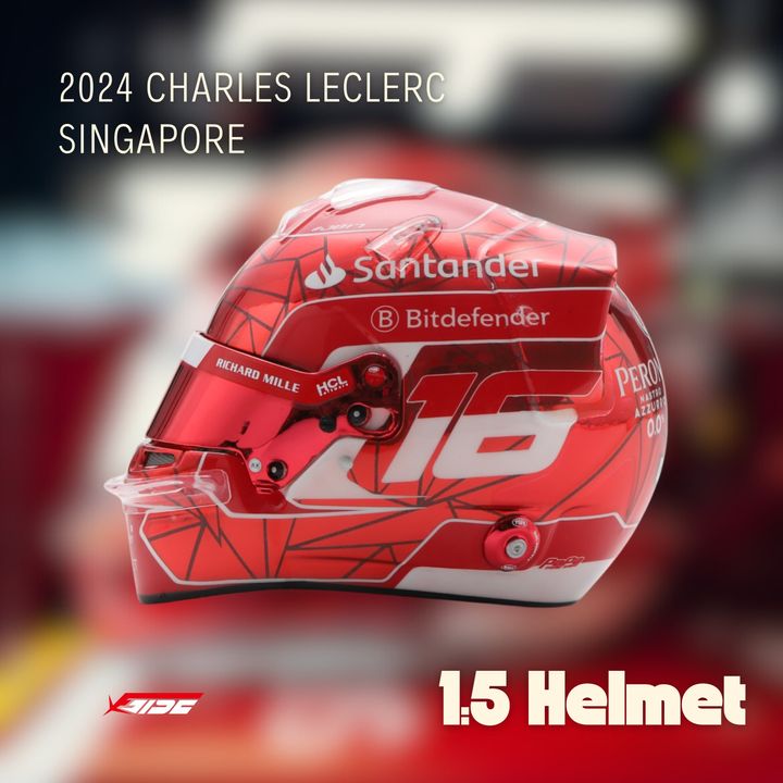 2024 Charles leclerc Singapore helmet (1080 x 1080 像素)