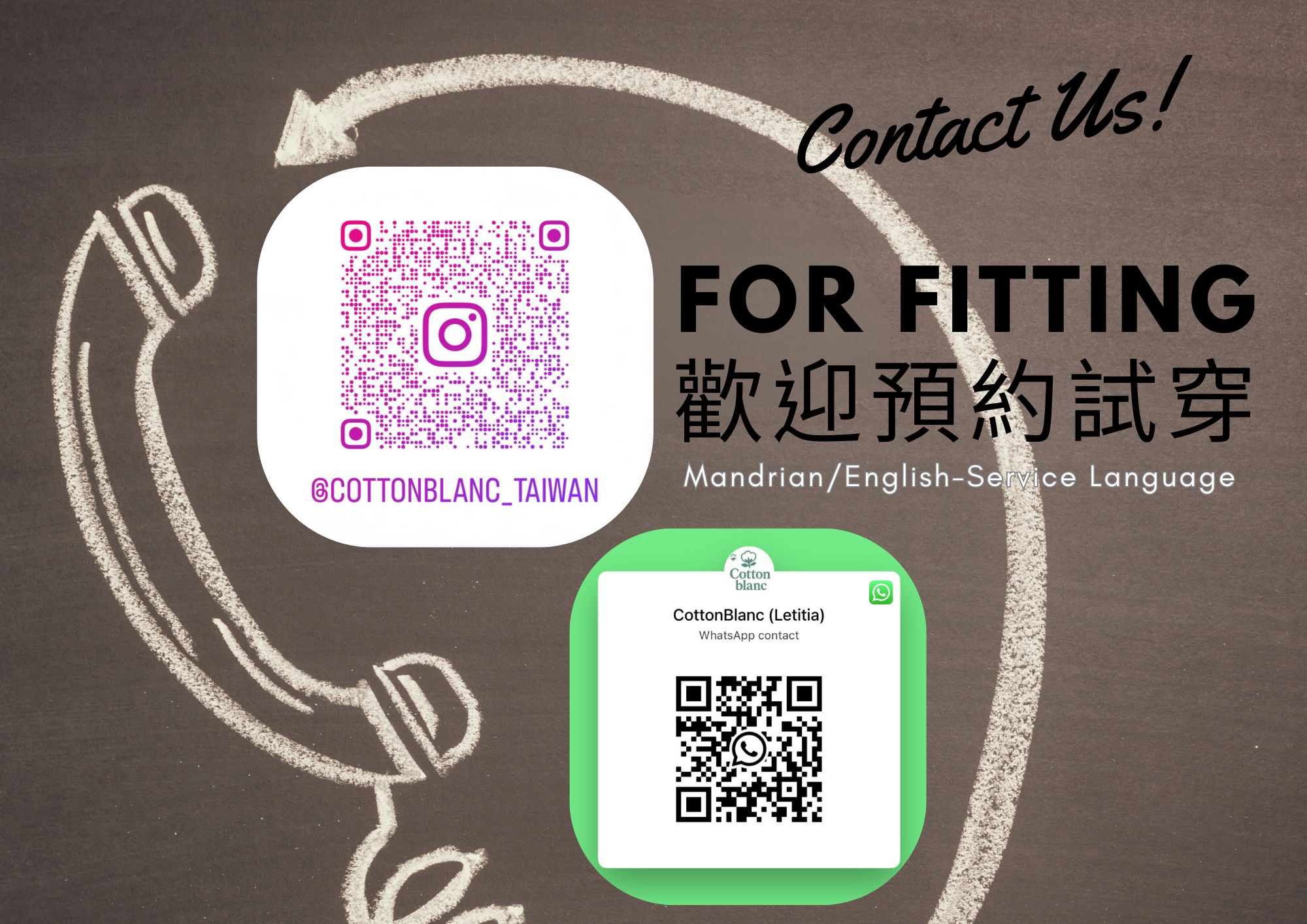 CONTACT US FOR FITTING